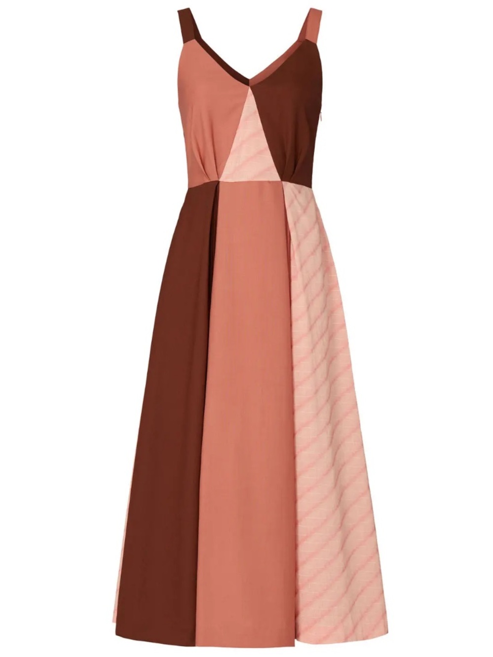 Rejina Pyo Isobel Check Patchwork Dress